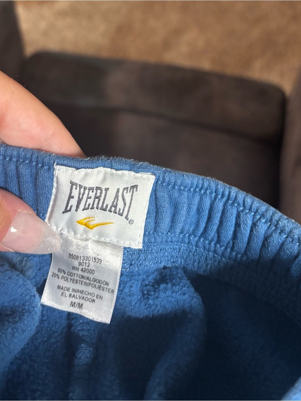 Everlast Men’s Blue Cotton Sweatpants